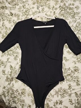 Dynamite Black Wrap-Style Top